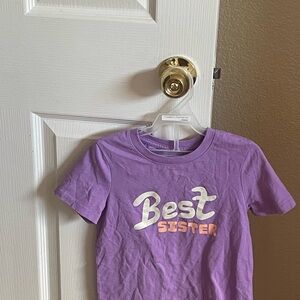 Purple 'Best Sister' Kids T-Shirt